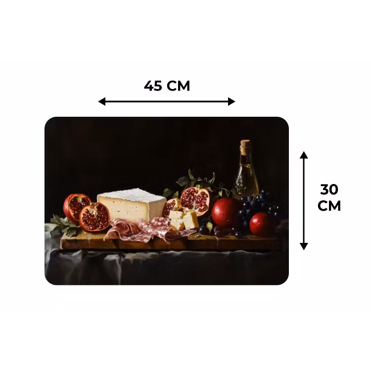 Placemat - 6 stuks - Stilleven - Vintage - Borrelplank — 3