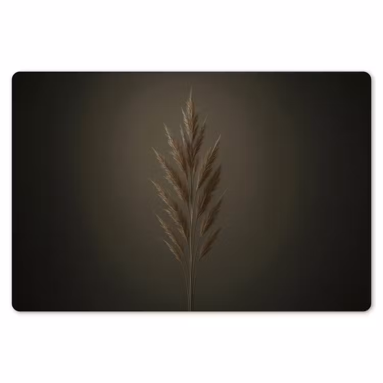Placemat - 6 stuks - Tak - Pluimgras - Donkerbruin — 7