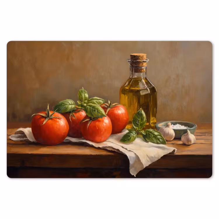 Placemat - 6 stuks - Tomaten - Olijfolie - Stilleven — 7