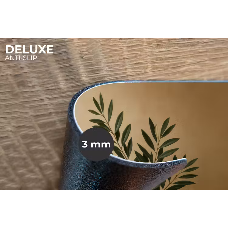 Placemat - 6 stuks - Vaas - Olijftakken - Bladeren - Beige — 4