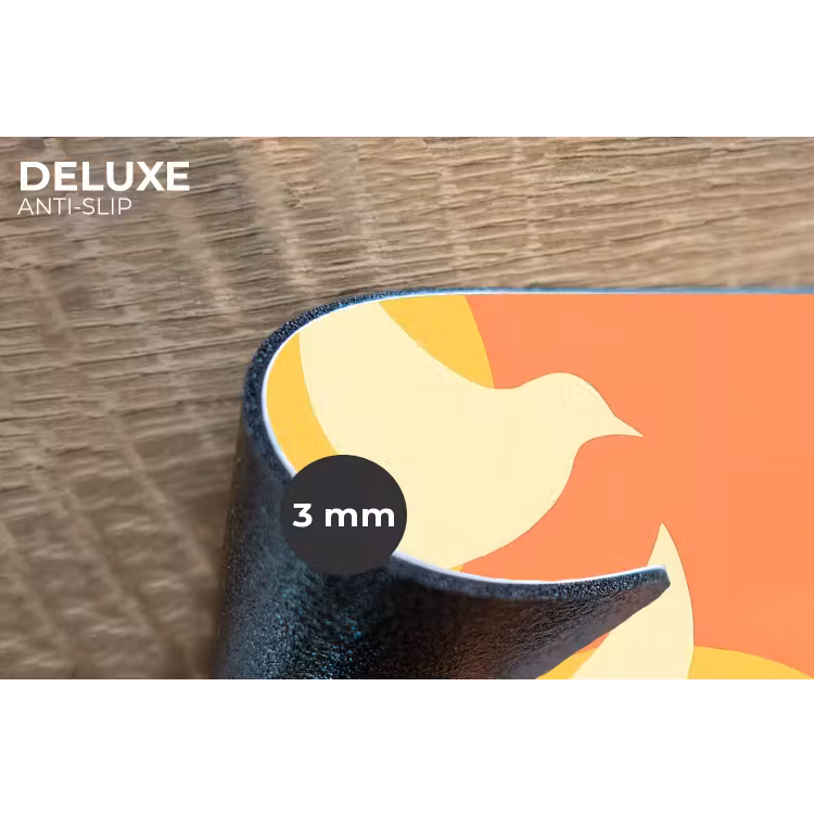 Placemat - 6 stuks - Vogels - Cirkels - Geel — 4
