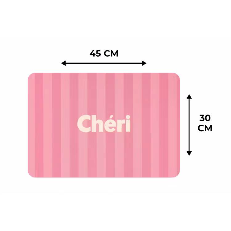 Placemat - 6 stuks - Gestreept - Roze - Chéri — 3