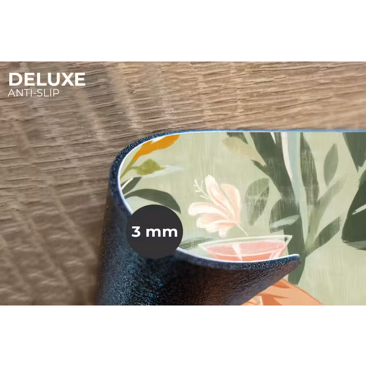 Placemat - 6 stuks - Glazen - Proosten - Bladeren - Groen — 4