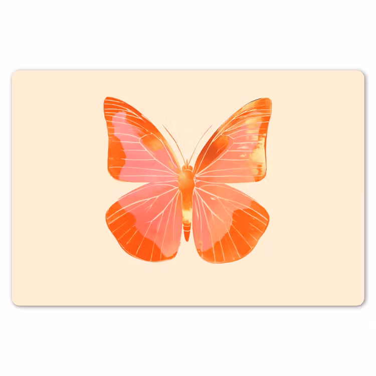 Placemat - 6 stuks - Vlinder - Minimalistisch - Roze — 7