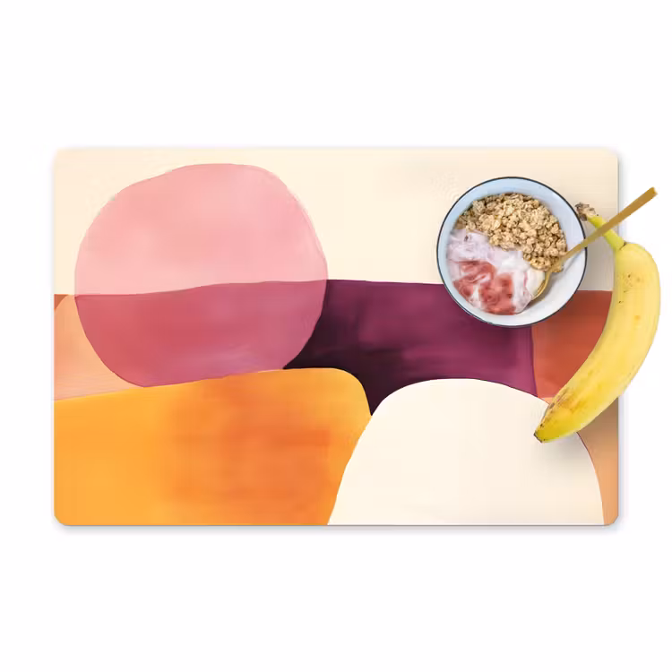 Placemat - 6 stuks - Vormen - Abstract - Kleurrijk — 1