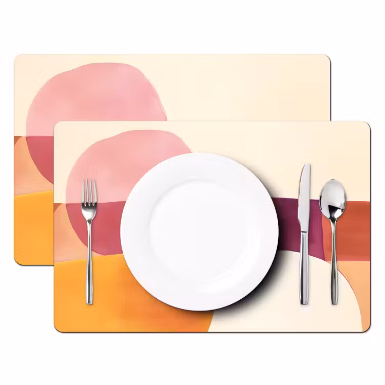 Placemat - 6 stuks - Vormen - Abstract - Kleurrijk — 2