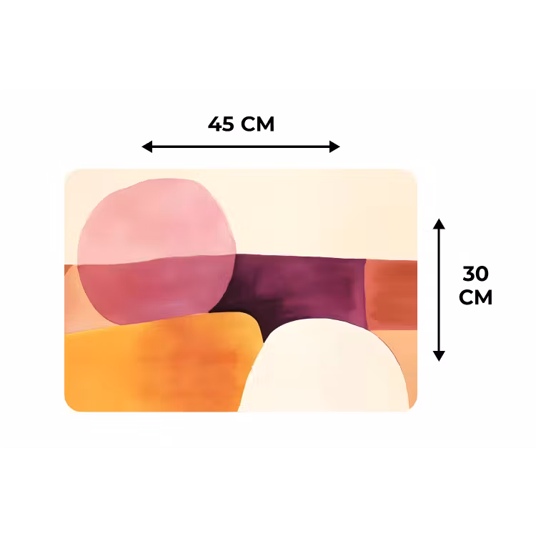 Placemat - 6 stuks - Vormen - Abstract - Kleurrijk — 3