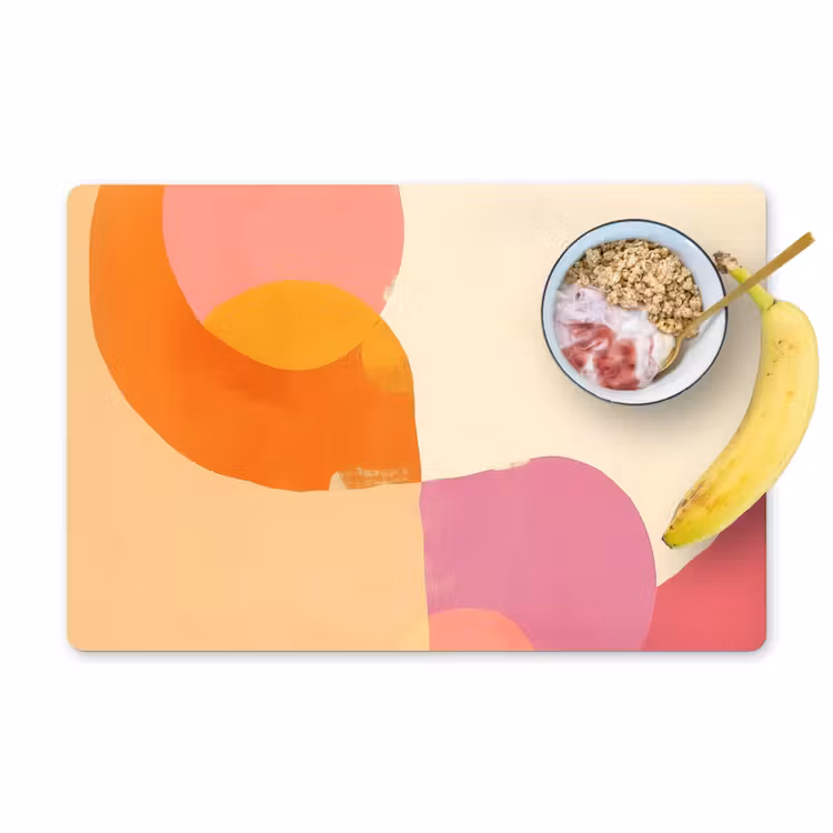 Placemat - 6 stuks - Vormen - Abstract - Kleurrijk — 1
