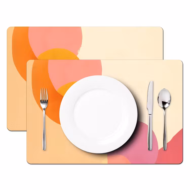 Placemat - 6 stuks - Vormen - Abstract - Kleurrijk — 2