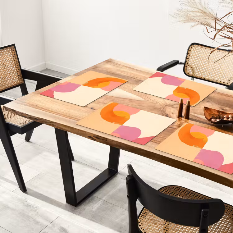 Placemat - 6 stuks - Vormen - Abstract - Kleurrijk — 5