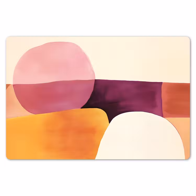 Placemat - 6 stuks - Vormen - Abstract - Kleurrijk — 7