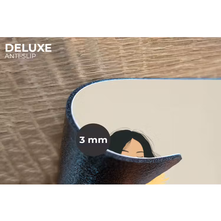 Placemat - 6 stuks - Vrouw - Bloem - Geel - Minimalistisch — 4