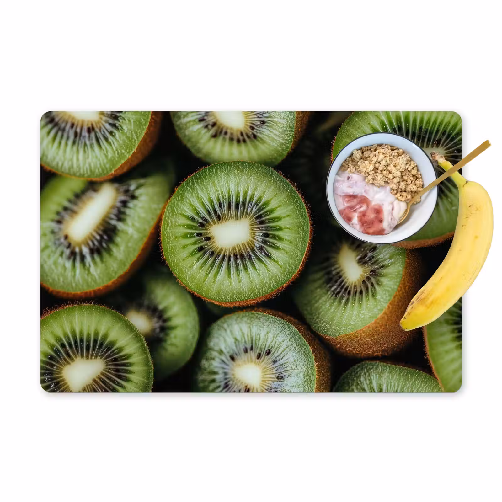 Placemat - 6 stuks - Kiwi - Fruit - Groen — 1