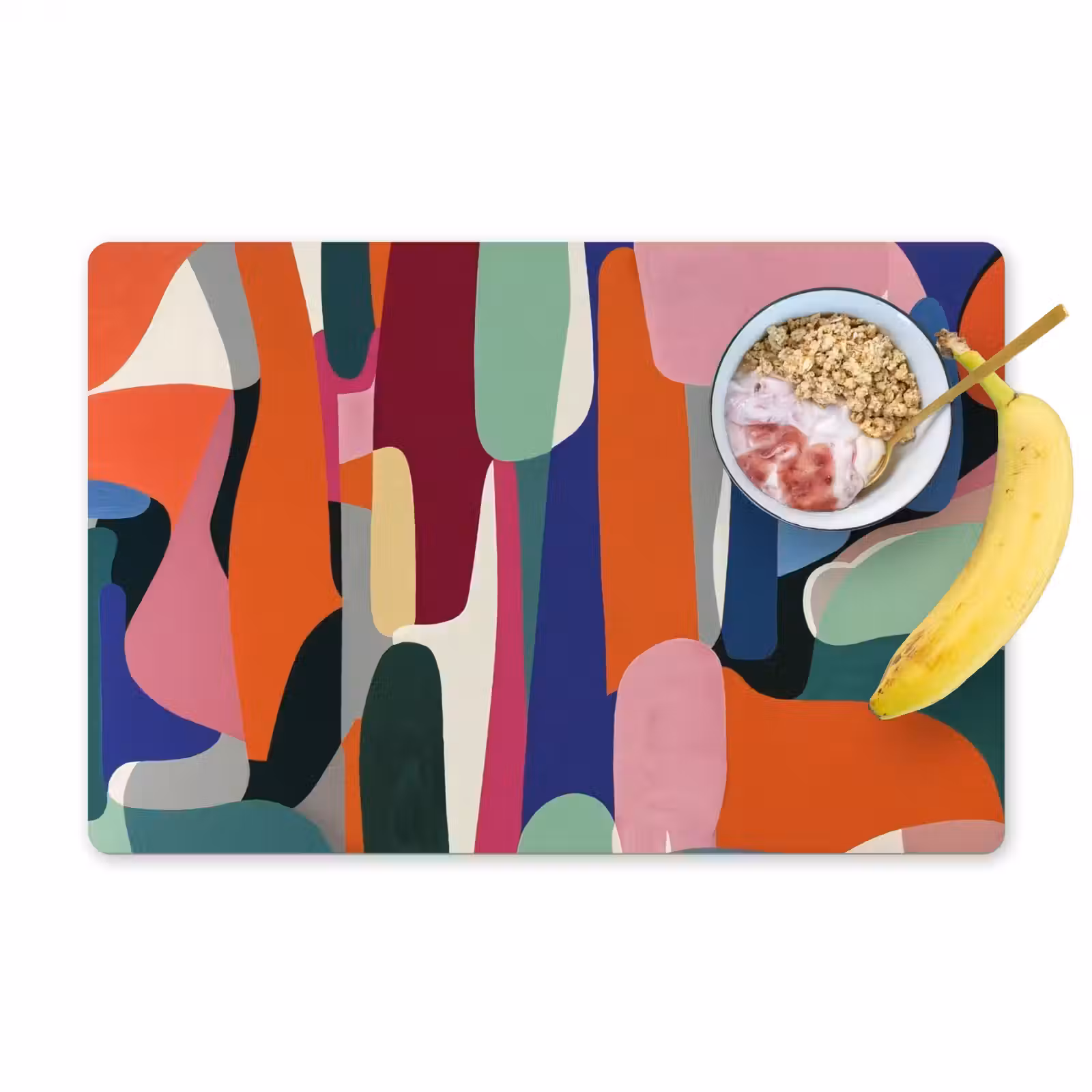 Placemat - 6 stuks - Vormen - Ritmisch - Kleuren - Abstract — 1