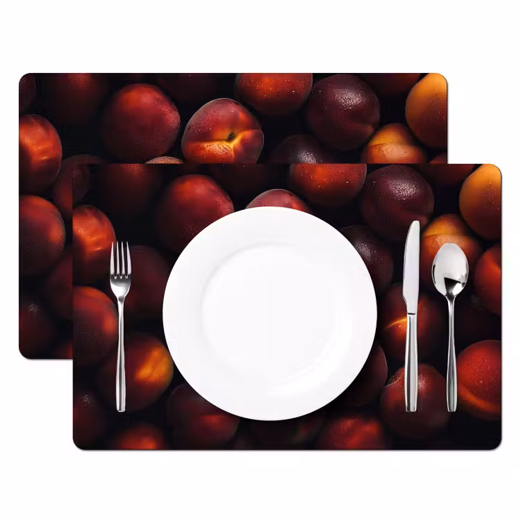 Placemat - 6 stuks - Fruit - Close up - Nectarines — 2
