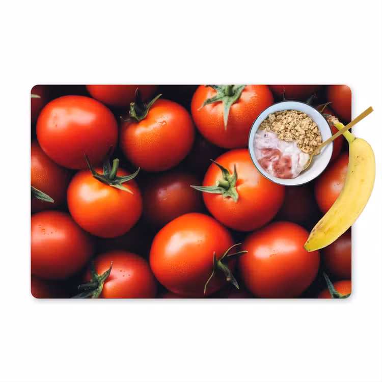 Placemat - 6 stuks - Groente - Rood - Tomaten — 1