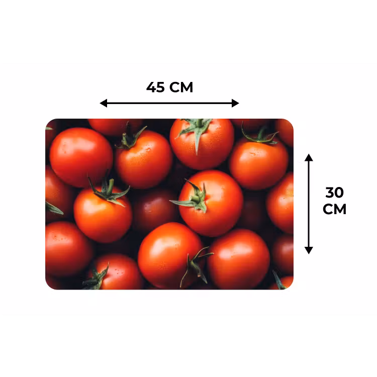 Placemat - 6 stuks - Groente - Rood - Tomaten — 3