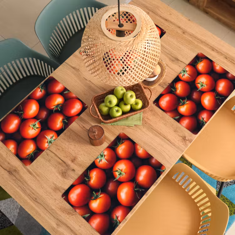 Placemat - 6 stuks - Groente - Rood - Tomaten — 6