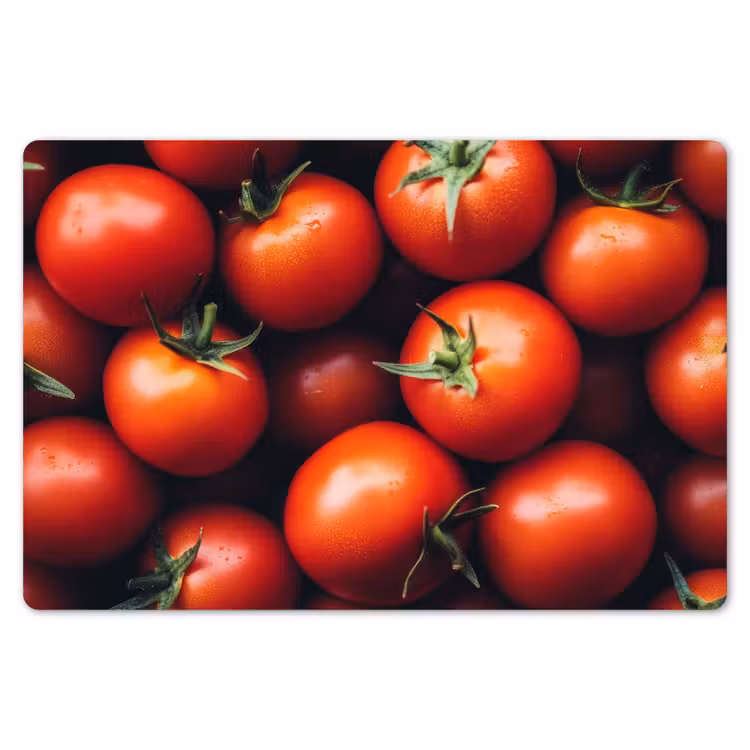 Placemat - 6 stuks - Groente - Rood - Tomaten — 7