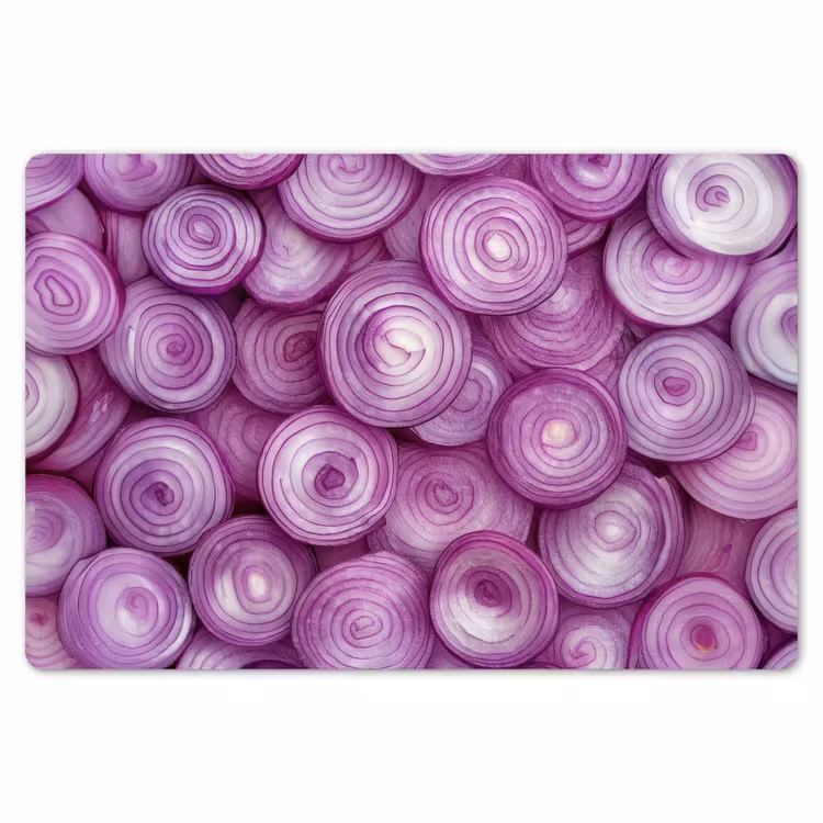 Placemat - 6 stuks - Paars - Uien - Close up — 7