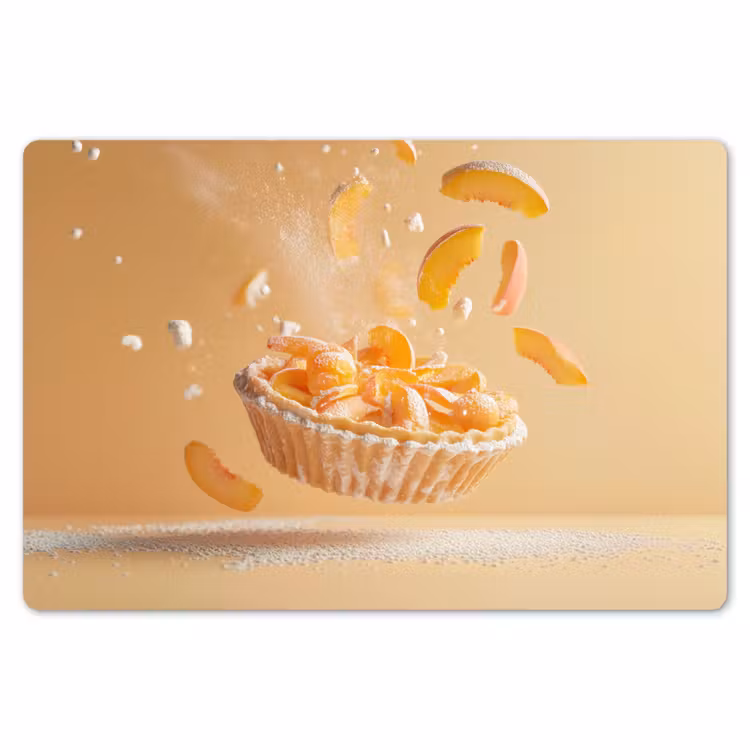 Placemat - 6 stuks - Peach - Eten - Taart - Oranje — 7