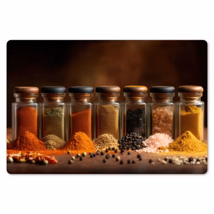 Placemat - 6 stuks - Potjes - Kruiden - Specerijen - Korrels — 7