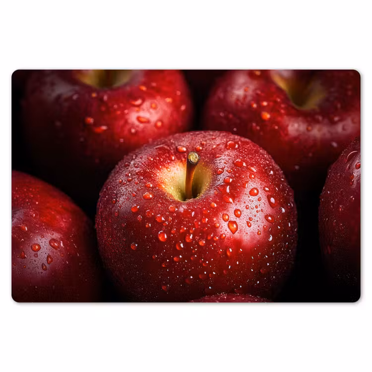 Placemat - 6 stuks - Rood - Appels - Fruit — 7