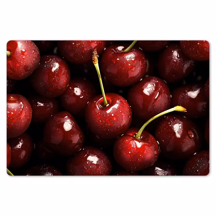 Placemat - 6 stuks - Rood - Fruit - Kersen — 7
