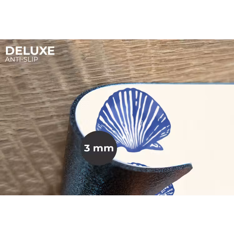 Placemat - 6 stuks - Schelpen - Blauw - Patroon — 4