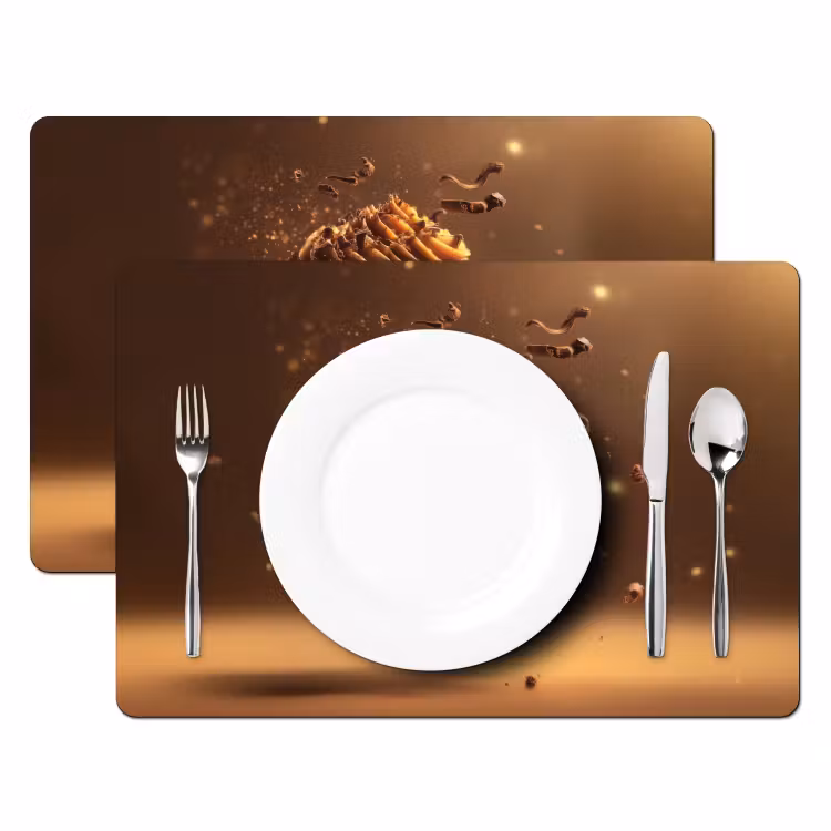 Placemat - 6 stuks - Taart - Chocolade - Eten - Brownie — 2