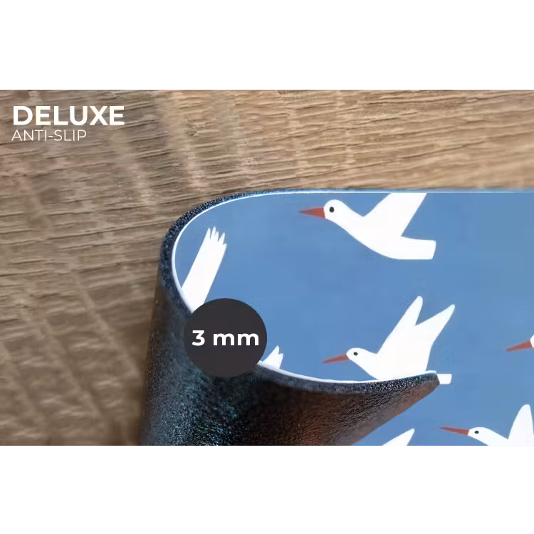 Placemat - 6 stuks - Vogels - Wit - Patroon — 4