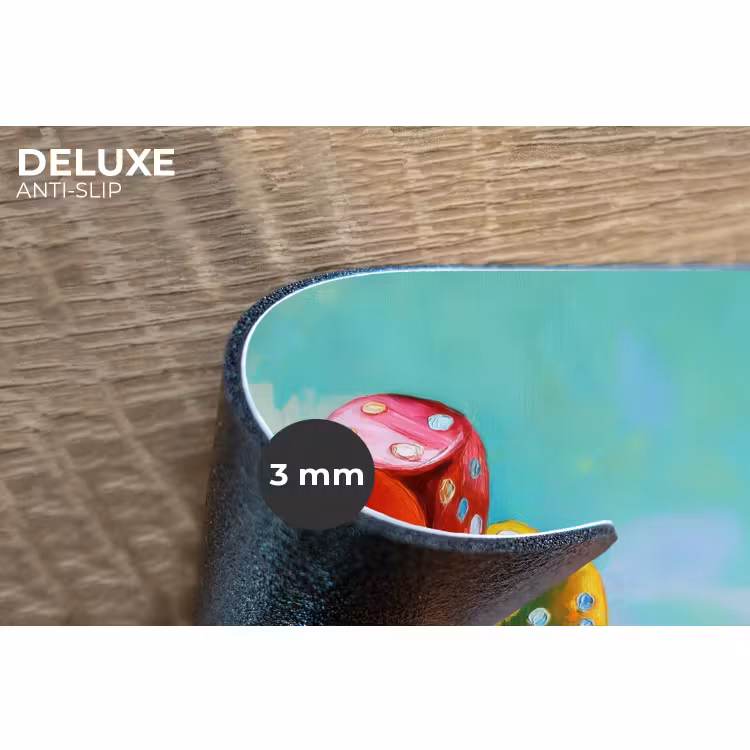 Placemat - 6 stuks - Dobbelstenen - Kleurrijk - Getallen - Stipjes — 4