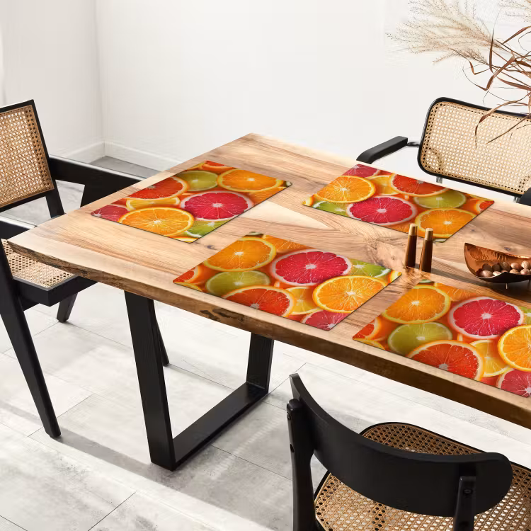Placemat - 6 stuks - Fruit - Kleurrijk - Close up — 5