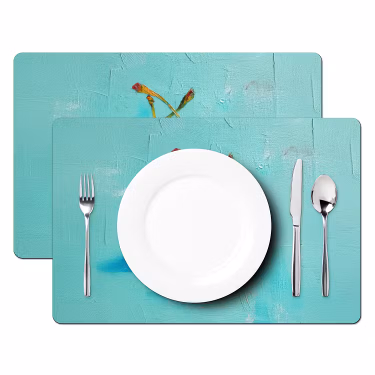 Placemat - 6 stuks - Kersen - Rood - Drie - Geverfd — 2