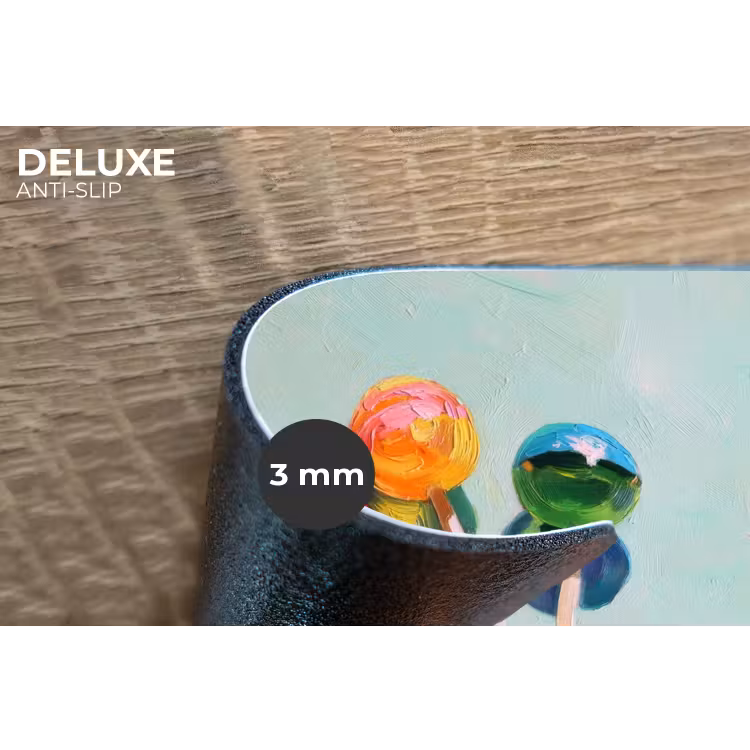 Placemat - 6 stuks - Lollys - Schaduw - Drie - Blauw — 4