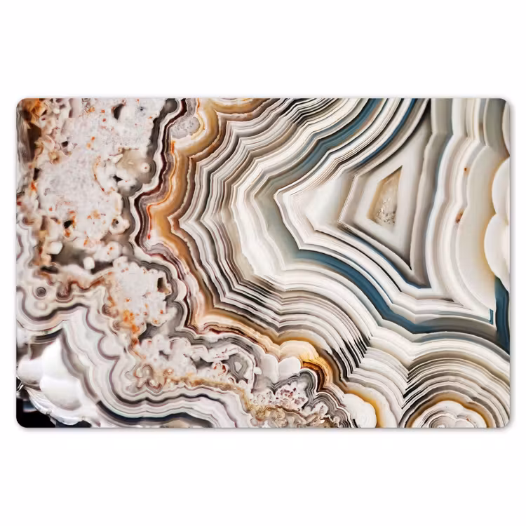 Placemat - 6 stuks - Edelsteen - Marmer - Natuur - Abstract — 6