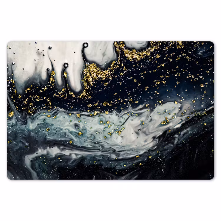 Placemat - 6 stuks - Marmer - Abstract - Goud - Luxe — 6