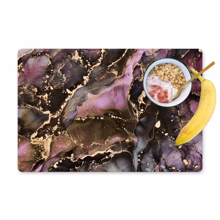 Placemat - 6 stuks - Marmer - Gold - Steen - Abstract — 1