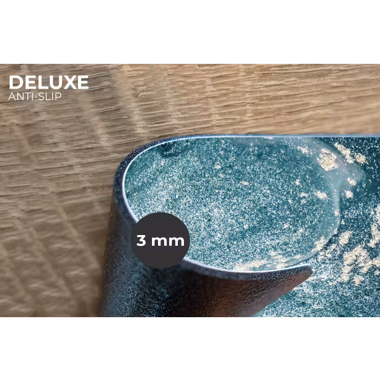 Placemat - 6 stuks - Marmer look - Blauw - Luxe — 3