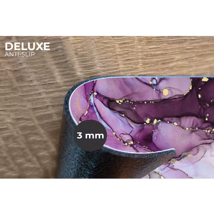 Placemat - 6 stuks - Marmer - Roze - Paars - Gold — 4