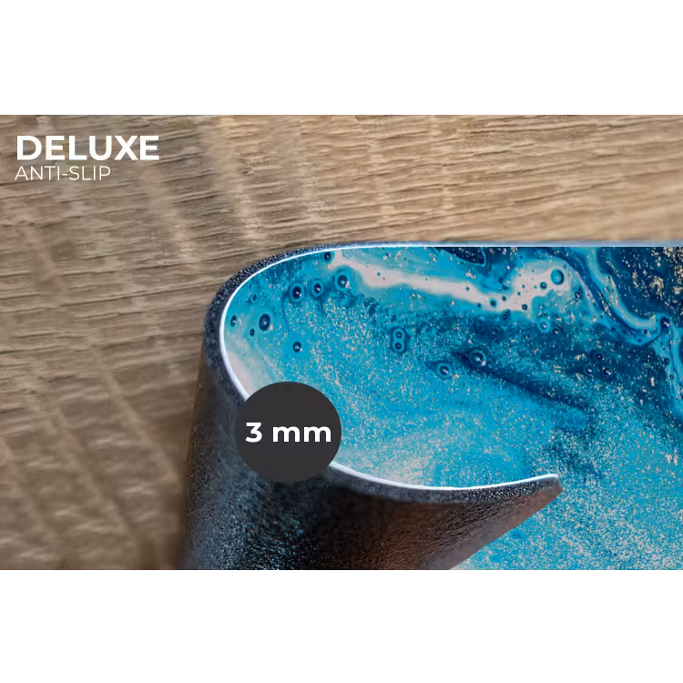 Placemat - 6 stuks - Marmerlook - Blauw - Goud - Luxe - Glitter - Marmer — 2
