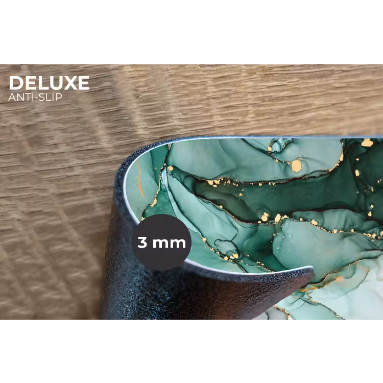 Placemat - 6 stuks - Goud - Marmer - Groen - Luxe - Marmerlook - Grijs — 4