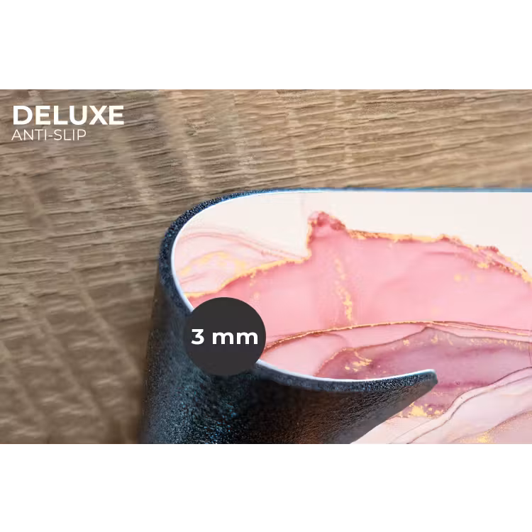 Placemat - 6 stuks - Goud - Marmer - Roze — 4