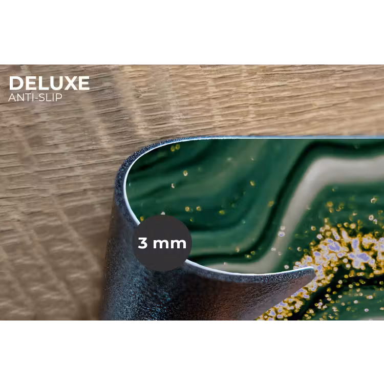 Placemat - 6 stuks - Marmer - Goud - Glitter - Groen - Marmerlook - Luxe — 2