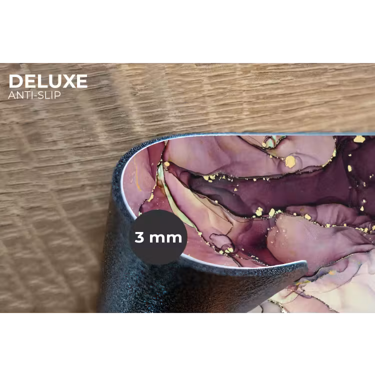 Placemat - 6 stuks - Marmer - Rood - Paars - Goud — 4