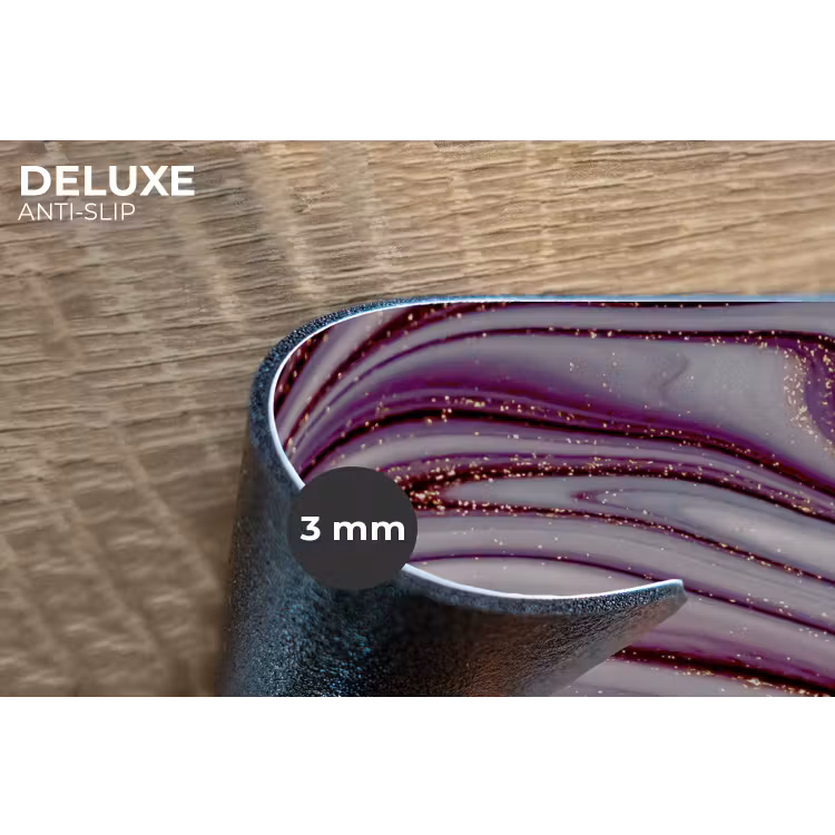 Placemat - 6 stuks - Marmer - Roze - Goud - Glitter - Marmerlook - Luxe — 2