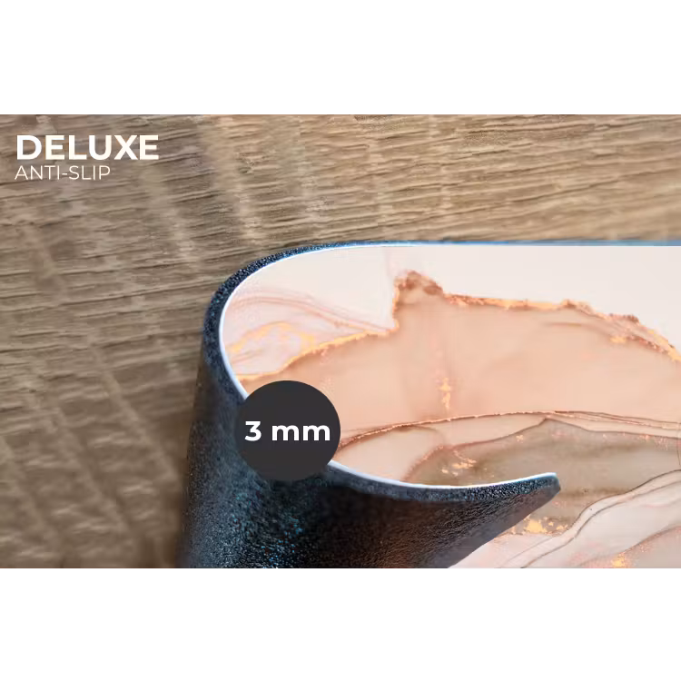 Placemat - 6 stuks - Marmer - Roze - Rosé — 4