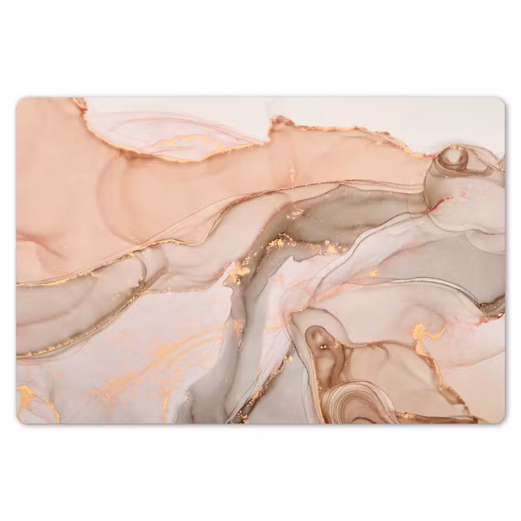 Placemat - 6 stuks - Marmer - Roze - Rosé — 7
