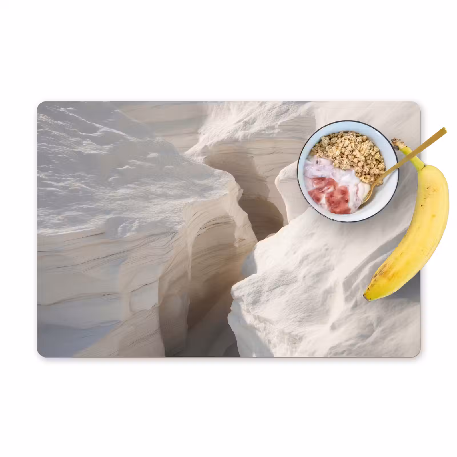 Placemat - 6 stuks - Kloof - Wit - Sneeuw — 1