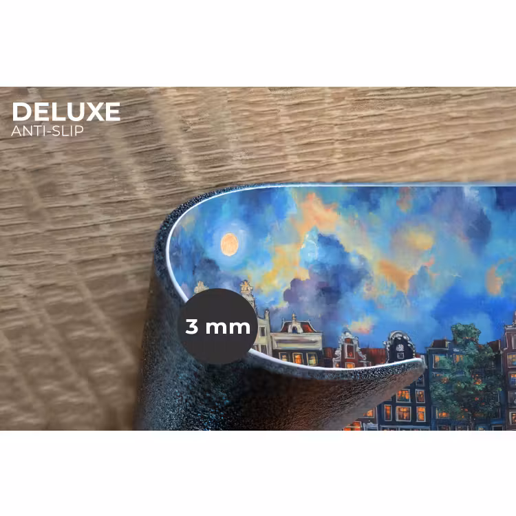 Placemat - 6 stuks - Grachten Amsterdam - Huizen - Stad - Kleurrijk — 4